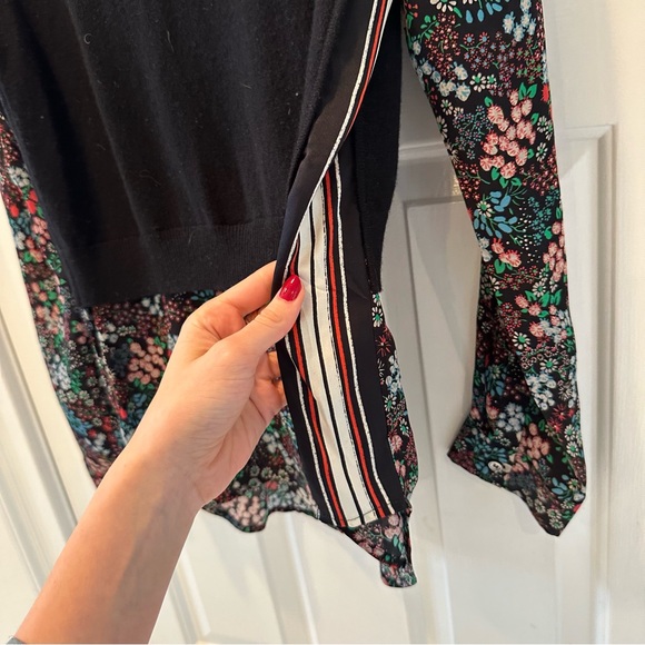 Veronica Beard Mellow Mixed Media Cashmere Sweater - Picture 9 of 11